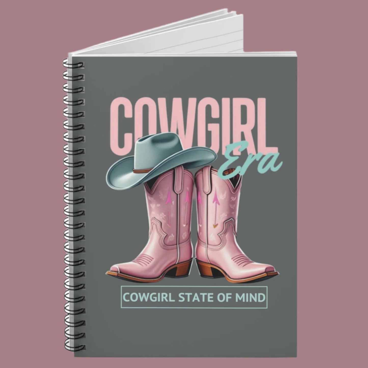 Cowgirl Era Spiral Notebook β "Cowgirl State of Mind" | Western Horse Lover Journal | Rodeo & Equestrian Gift | Ruled Lined Journal for Equestrians & Horse Enthusiasts
