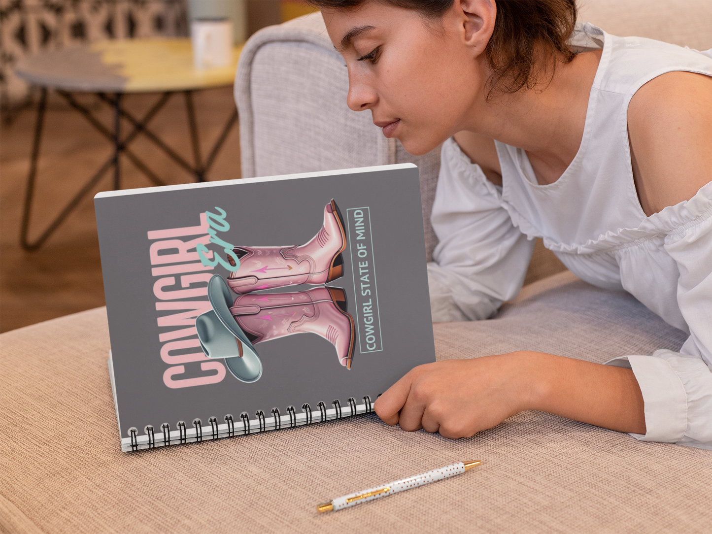 Cowgirl Era Spiral Notebook β "Cowgirl State of Mind" | Western Horse Lover Journal | Rodeo & Equestrian Gift | Ruled Lined Journal for Equestrians & Horse Enthusiasts