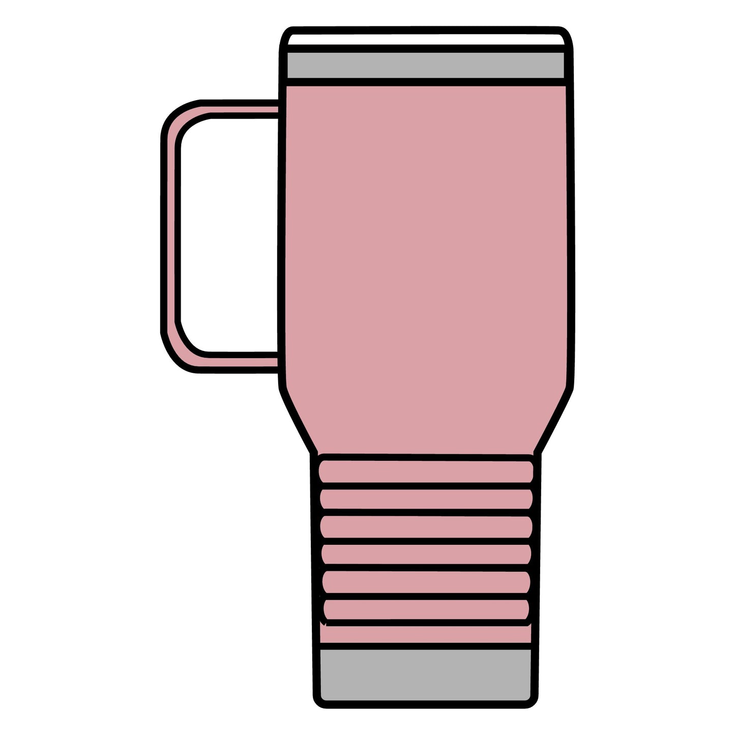 "Living the Dream" Cowboy Skeleton Travel Mug – 20oz Insulated Coffee Tumbler with Handle | Western Aesthetic Gift | Western Cowboy Humor & Culture