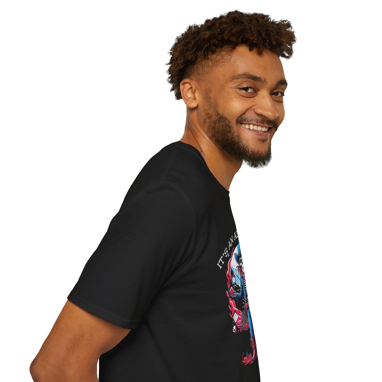 It’s an ADHD Thing – Skeleton Cowboy/Cowgirl T-Shirt | Unisex Softstyle Tee | Neurodiversity Awareness | ADHD & Autism Spectrum